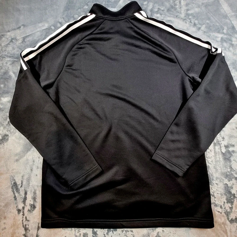 Adidas Golf Mens Quarter Zip Pullover Black French Terry Sz‎ Large